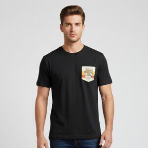 Light Hearted Ale brewery Beer T-Shirt Mens Size XL Black Graphic‎ Pocket Bells